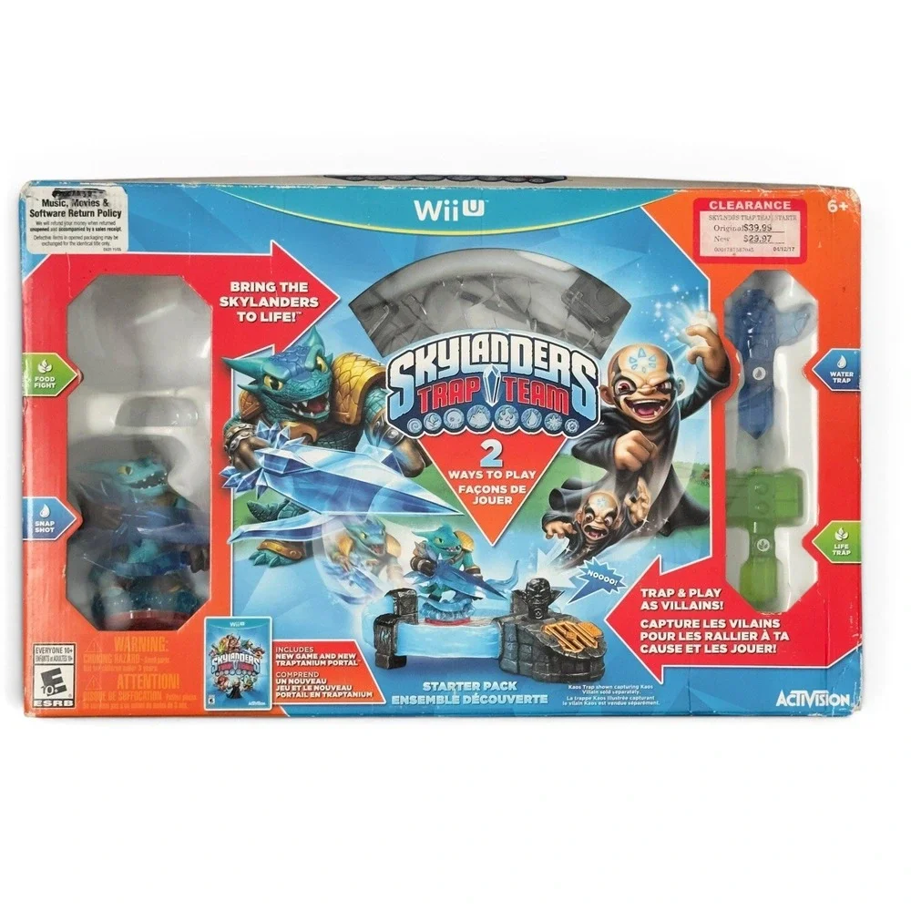 Skylanders Trap Team Wii U Starter Pack Activision Snap Shot Figure READ
